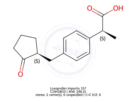 Chemical structure of Loxoprofen Impurity 157