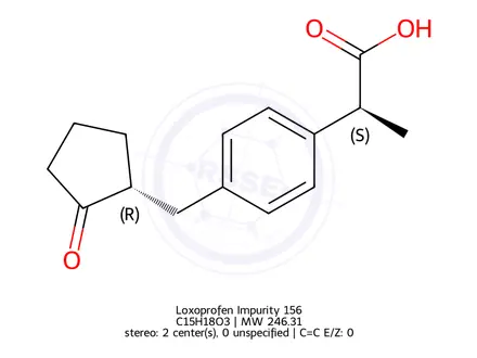 Chemical structure of Loxoprofen Impurity 281
