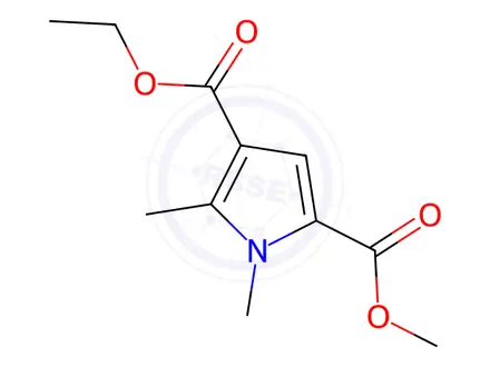 Chemical structure of 4-Ethyl 2-methyl 1,5-dimethyl-1H-pyrrole-2,4-dicarboxylate