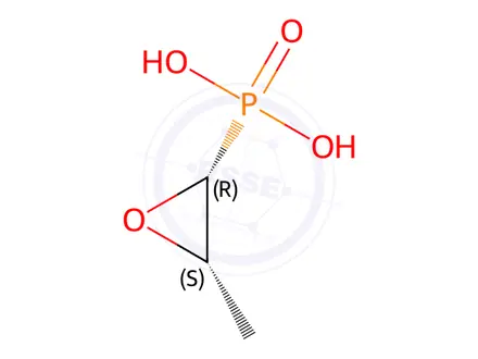 Chemical structure of Fosfomycin