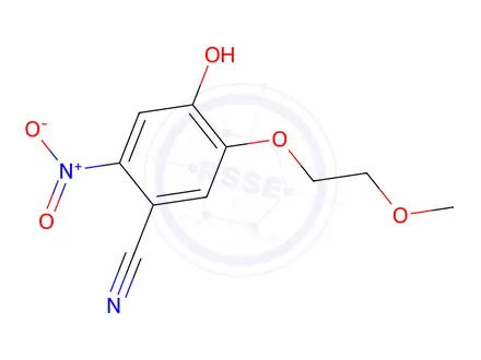 Chemical structure of 4-Hydroxy-5-(2-methoxyethoxy)-2-nitrobenzonitrile