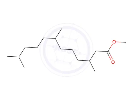 Chemical structure of 3,7,11-Trimethyldodecanoic acid methyl ester