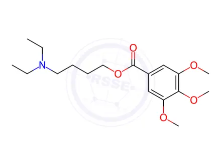 Chemical structure of 3,4,5-Trimethoxybenzoic acid 4-(diethylamino)butyl ester