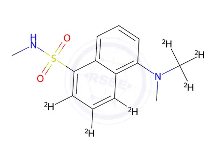 Chemical structure of Dansyl-d6-methylamine