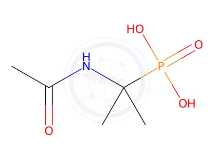 Chemical structure of Phosphonic acid, [1-(acetylamino)-1-methylethyl]-(9CI)