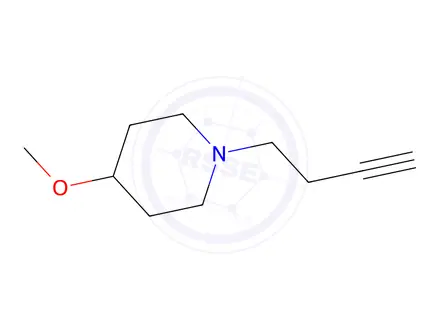 Chemical structure of 1-(But-3-yn-1-yl)-4-methoxypiperidine
