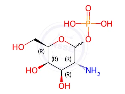 Chemical structure of D-Galactosamine-1-phosphate