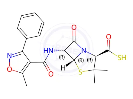 Chemical structure of Oxacillin Impurity F