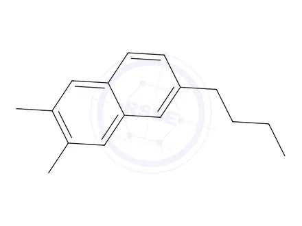 Chemical structure of 6-Butyl-2,3-dimethylnaphthalene