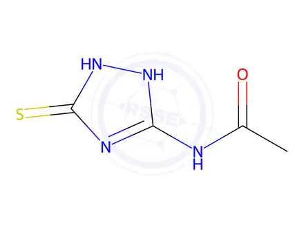 Chemical structure of N-(5-Thioxo-4,5-dihydro-1H-1,2,4-triazol-3-yl)acetamide