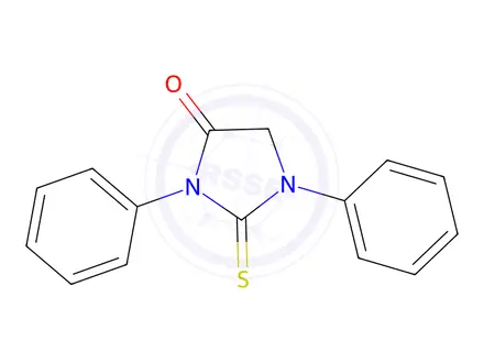 Chemical structure of 1,3-Diphenyl-2-thioxoimidazolidin-4-one