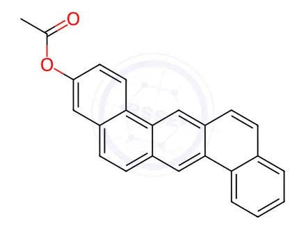 Chemical structure of 3-Acetoxydibenz[a,h]anthracene