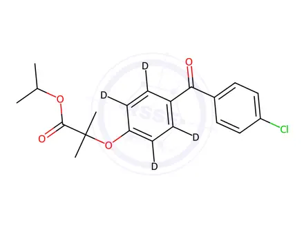 Chemical structure of Fenofibrate-d4