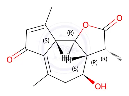 Chemical structure of Deacetylmatricarin
