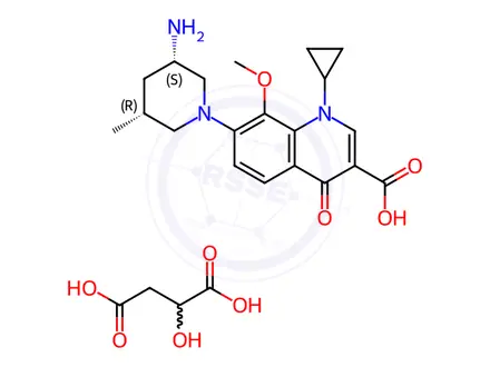 Chemical structure of Nemonoxacin Impurity 2 Malate