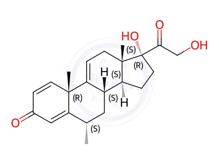 Chemical structure of Methylprednisolone EP Impurity G