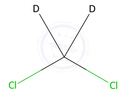 Chemical structure of Dichloromethane-[D2]