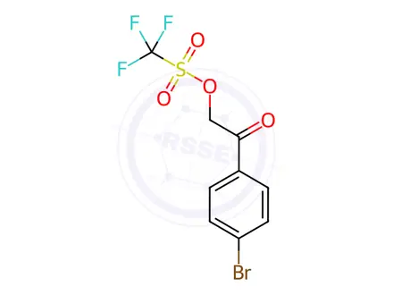 Chemical structure of 4-Bromophenacyl Triflate