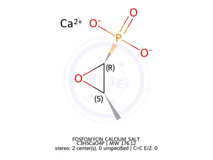 Chemical structure of Fosfomycin calcium