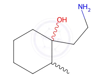Chemical structure of 1-(2-Aminoethyl)-2-methylcyclohexan-1-ol