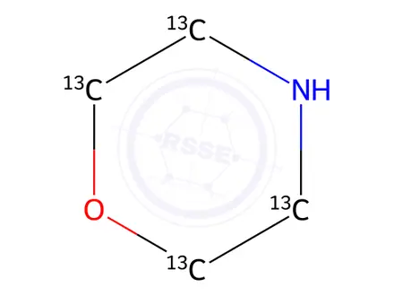 Chemical structure of Morpholine-13C4
