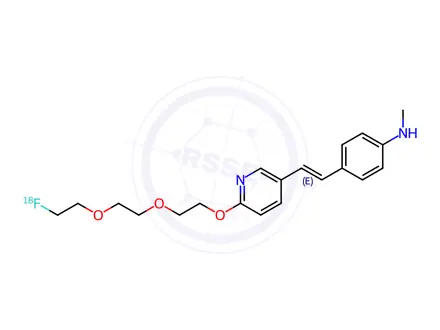 Chemical structure of Florbetapir-(18F)