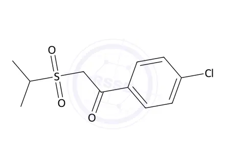 Chemical structure of 1-(4-Chlorophenyl)-2-(propane-2-sulfonyl)ethan-1-one