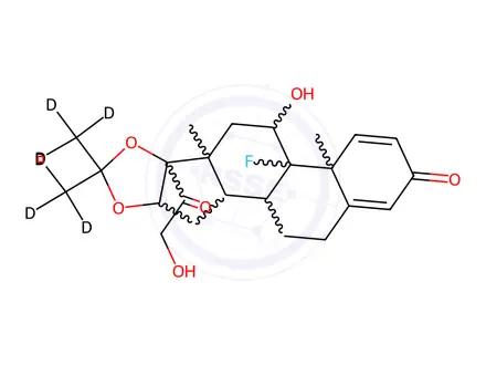 Chemical structure of Triamcinolone Acetonide-d6