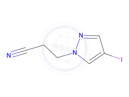 Chemical structure of 3-(4-iodo-1h-pyrazol-1-yl)propanenitrile