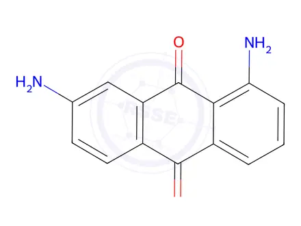 Chemical structure of 1,7-Diaminoanthracene-9,10-dione