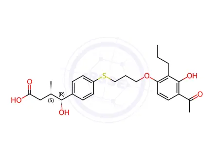 Chemical structure of Tipelukast Impurity 50