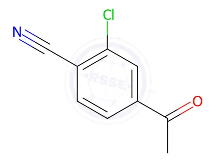 Chemical structure of 4-Acetyl-2-chlorobenzonitrile