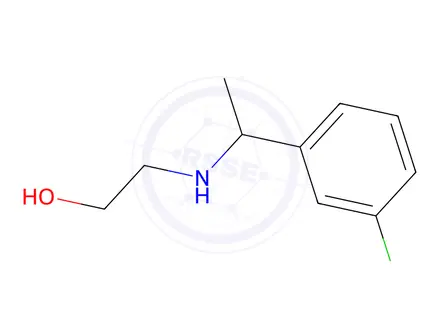 Chemical structure of 2-((1-(3-Chlorophenyl)ethyl)amino)ethanol