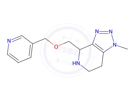 Chemical structure of 1-Methyl-4-((pyridin-3-ylmethoxy)methyl)-4,5,6,7-tetrahydro-1H-[1,2,3]triazolo[4,5-c]pyridine