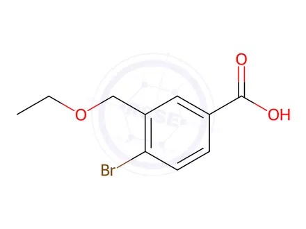Chemical structure of 4-Bromo-3-(ethoxymethyl)benzoic Acid