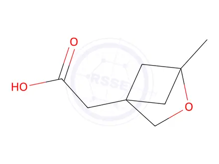 Chemical structure of 2-(1-methyl-2-oxabicyclo[2.1.1]hexan-4-yl)acetic acid