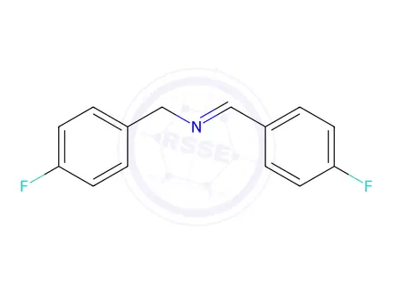Chemical structure of (E)-N-(4-Fluorobenzyl)-1-(4-fluorophenyl)methanimine