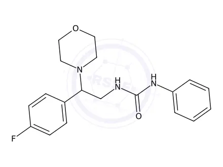 Chemical structure of 1-(2-(4-Fluorophenyl)-2-morpholinoethyl)-3-phenylurea