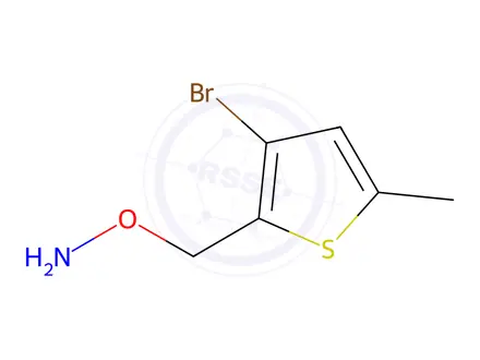 Chemical structure of O-[(3-Bromo-5-methyl-2-thienyl)methyl]hydroxylamine