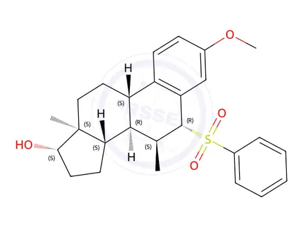 Chemical structure of 3-Methoxy-7α-methyl-6β-(phenylsulfonyl) Estradiol
