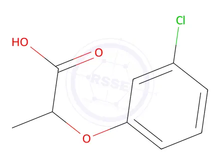 Chemical structure of 2-(3-Chlorophenoxy)-propionic acid