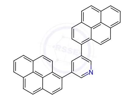 Chemical structure of 3,5-Di(1-pyrenyl)pyridine