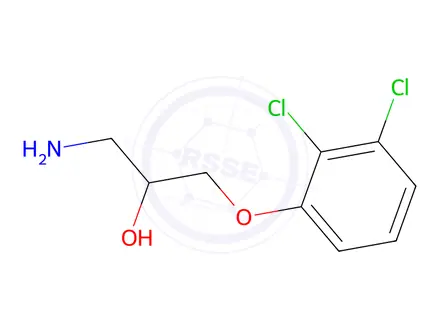 Chemical structure of 1-Amino-3-(2,3-dichlorophenoxy)propan-2-ol