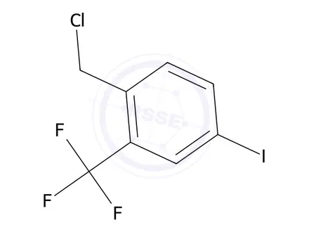 Chemical structure of 4-Iodo-2-(trifluoromethyl)benzyl chloride