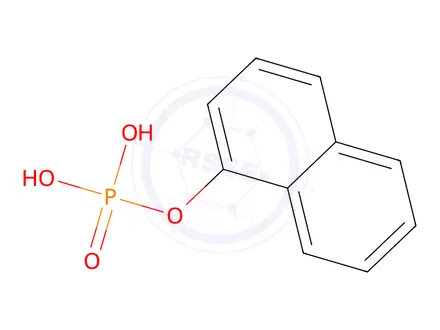 Chemical structure of naphthyl phosphate