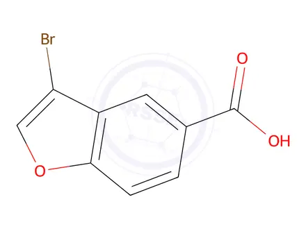 Chemical structure of 3-Bromo-5-benzofurancarboxylic Acid