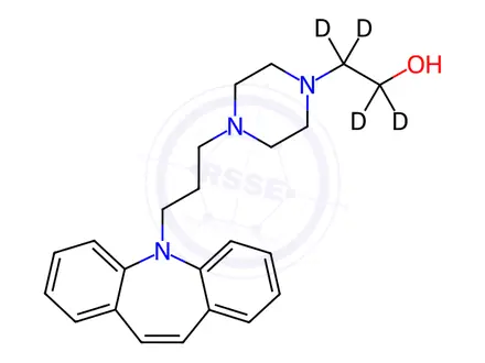 Chemical structure of Opipramol-d4