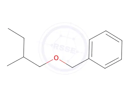 Chemical structure of (-)-[(2-methylbutoxy)methyl]benzene
