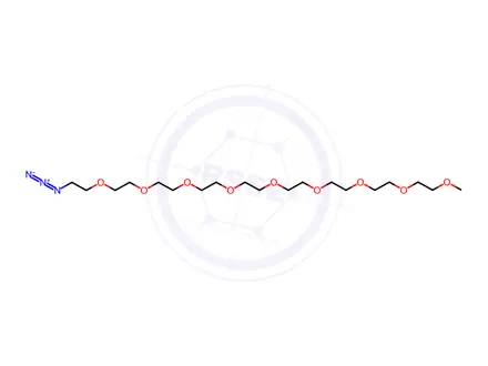 Chemical structure of m-PEG9-azide