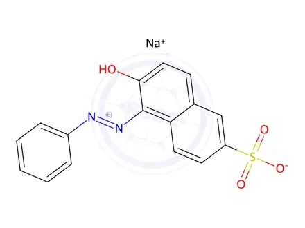 Chemical structure of Crocein Orange G